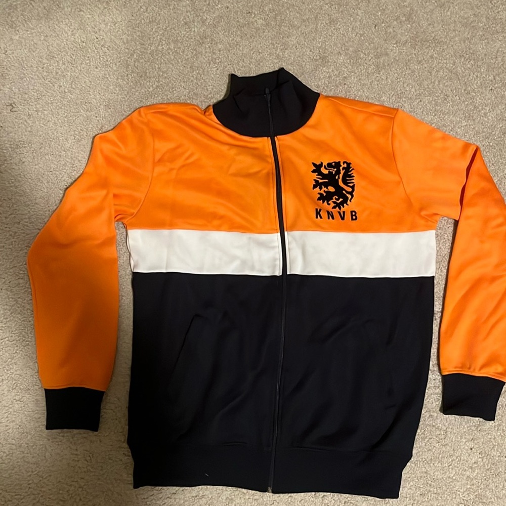 Copa Holland Retro Track Top 1983-1984. Holland 1983 Retro Football Jacket KNVB